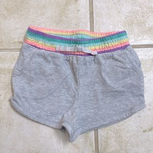 Gray & rainbow shorts size 3T